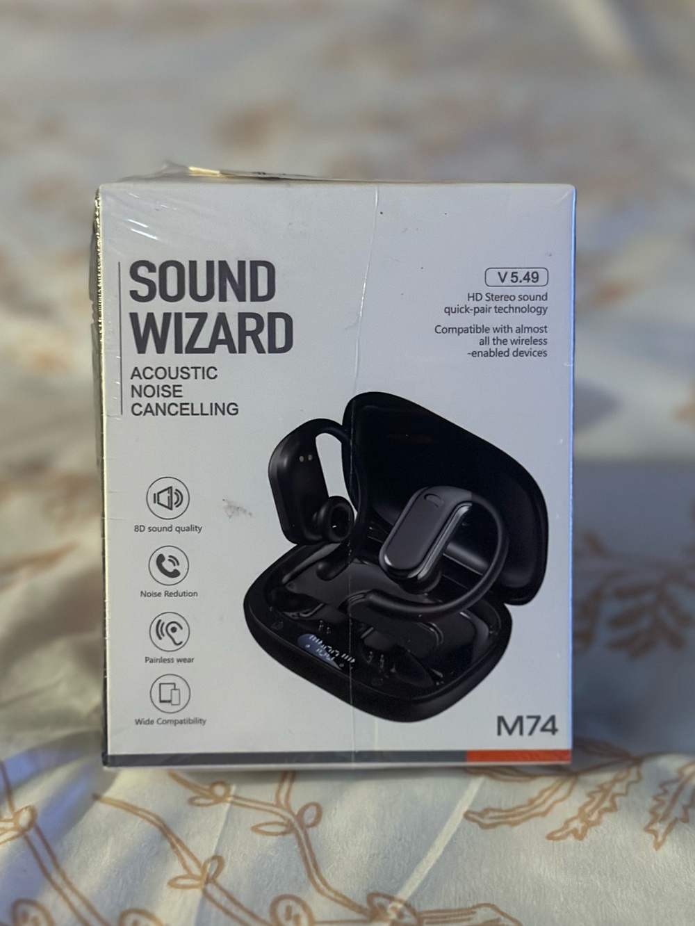 Sound Wizard M74 Wireless Earbuds - Black